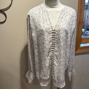 Like new Bishop + young sheer sleeves and back blouse size M